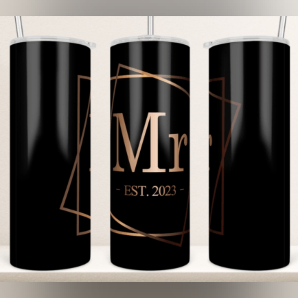 20 oz Decorative Wedding Stainless Steel Tumbler